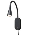 EYE LED Vegglampe med USB og Touch dimmer, 5W, Nielsen Light - svart