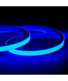 5m 8W/m AnyCut Neon Flex 10x10 Blå LED-strip - 12V DC, ingen klippeavstand