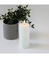 LED blokklys 17,5cm, smelte-look, flammeeffekt - Ø7,5cm