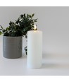 LED blokklys 17,5cm, smelte-look, flammeeffekt - Ø7,5cm