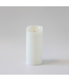 LED XL blokklys 22,5cm, flammeeffekt, hvit - Ø10cm