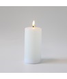 LED blokklys 15cm, smelte-look, flammeeffekt - Ø7,5cm