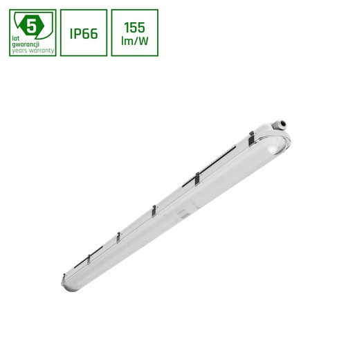 LIMEA Gigant Pro 20-40W - Vanntett, 120cm, Kald Hvit, 230V, 120°, IP66, IK10