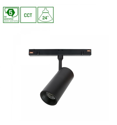 10W SMART LED skinnespot - 950lm, 3000K, hvit kant