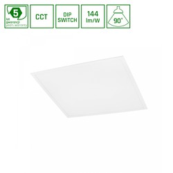 Elprodukter Algine Panel bakbelyst 25W/40W/45W - CCT 230V 120° IP20 UGR19 620x620x34mm hvit