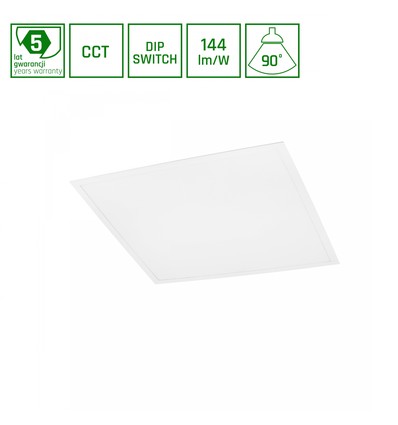 Algine Panel bakbelyst 25W/40W/45W - CCT 230V 120° IP20 UGR19 620x620x34mm hvit