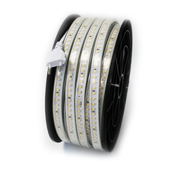 25m Arbeidslys 230V LED stripe - IP67, 120 LED/m, 10W/m, 1000 lm/m