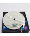 2,5m RGBIC Neon Flex komplett sett - USB, Bluetooth app, fjernkontroll, inkl. montering, 7x15 neonflex
