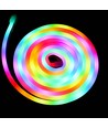 2,5m RGBIC Neon Flex komplett sett - USB, Bluetooth app, fjernkontroll, inkl. montering, 7x15 neonflex