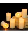 9-pk LED utendørs blokklys, fjernkontroll, Ø5,5cm - Batteri, timer