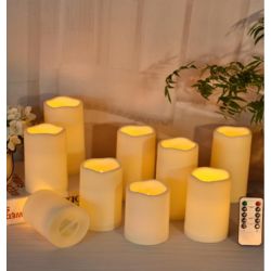 LED stearinlys LED Candle Outdoor / 9pcs /Set with remote controller