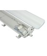 Limea H LED dobbeltarmatur - uten lyskilde, G13 2x120 250V IP65 1320x100x85 mm grå