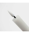 3-pak hvite LED stearinlys, flammeeffekt - Ø2,2cm, Høyde: 24,5cm, stagelys, inkl. fjernkontroll, timer, batteri