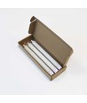 3-pakning hvite LED stearinlys, flammeeffekt - Ø2,2cm, Høyde: 24,5cm, kronelys, inkl. fjernkontroll, timer