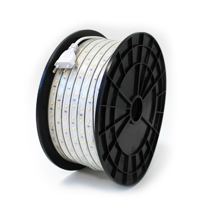 50m Arbeidslys 230V LED stripe - IP65, 60 LED/m, 5W/m, 500 lm/m