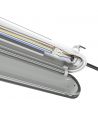 150cm Gigant Pro LED-armatur 85W - Gjennomgangskoblet, 12750lm, 150lm/W, IP66 vanntett, IK10