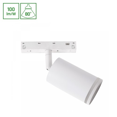 7W SHIFT BASIC skinnespot - 100lm/W, NW, High CRI, 55x100x160 mm