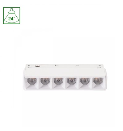SHIFT Basic - Gitter XS Lineær Armatur, 110mm, 6W, 2700K, Hvit