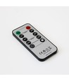 Sett med 3 stk. LED blokklys 10cm, flammeeffekt, hvit - Ø7,5cm