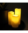 9-pk LED utendørs blokklys, fjernkontroll, Ø5,5cm - Batteri, timer