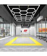 591W RA95 Hexagon LED 14 felter + ramme komplett sett - Inkludert strømtilkobling