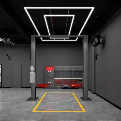 Lysgitter LED 2 rammer komplett sett Hexagon - RA95, 288W, inkludert strømtilkobling