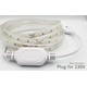 5 m.vanntett LED strip (Type X-2) - 230V, IP67, 1300lm/m, 10W/m, kan kuttes hver 10cm