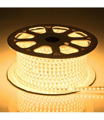 5 m. vanntett LED strip (Type Q) - 230V, IP67, 120 LED, 6W per meter