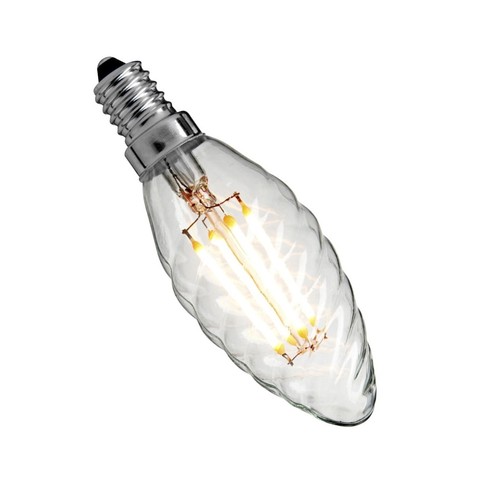 Deluxe E14 Tvunnet LED kronelys 3W 2200K Ra95 Dimbar