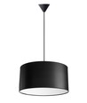 Isabella Castillo Ø50 Pendel Lampe E27 i Sort/Hvit - Nielsen Light