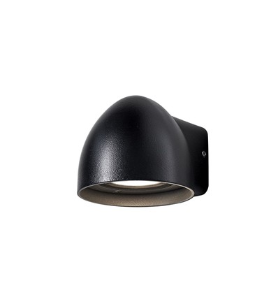 BIRK Utendørs Vegglampe 1xGU10 i Sort - Nielsen Light