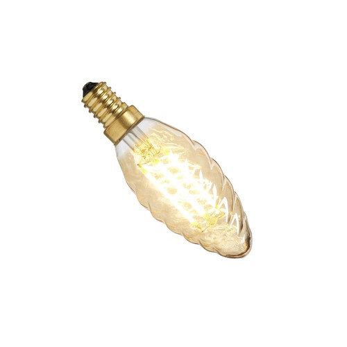 E14 Gylden Snodd LED-kronepære, 4W - Dimbar, 2200K, Ra95, Nielsen Light