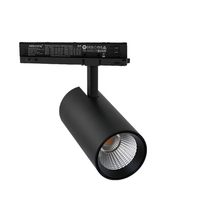 LEDlife PRO-CCT dimbar skinnespot 30W - Justerbar CCT + lysstyrke, Sort, 120lm/w, RA92, 3900lm, Flimmerfri, 3-faset