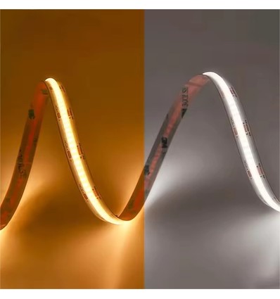 10W/m CCT COB-LED strip - 5m, IP20, 512 LED per meter, 24V, RA97