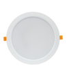 Spectrum 24W LED panel downlight - Hull: Ø19,5 cm, Mål Ø22 cm, 230V, IP54 utendørs