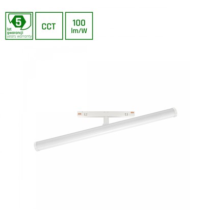 System Shift CCT- Beam Skinne Lys 12W - 28x400x75mm, 150°, Hvit, CCT Switch