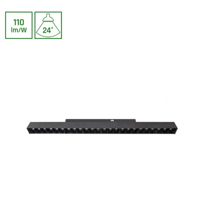 18W SHIFT BASIC GRID M skinnespot, 48V - 115lm/W, 33cm, varm hvit, IP20