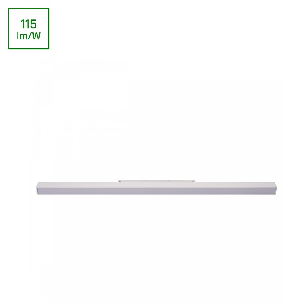 System Shift Basic – Line M Lineær Lampe 600mm, 20W, 4000K, Hvit. – Dimbar : Ikke dimbar, Kulør : Nøytral