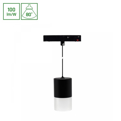 7W SHIFT BASIC HANGIT skinnespot til 48V - 100lm/W, 48V, nøytral hvit, inkl. 110cm wireoppheng