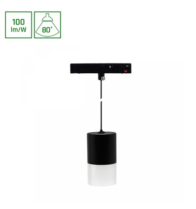 7W SHIFT BASIC HANGIT skinnespot til 48V - 100lm/W, 48V, nøytral hvit, inkl. 110cm wireoppheng
