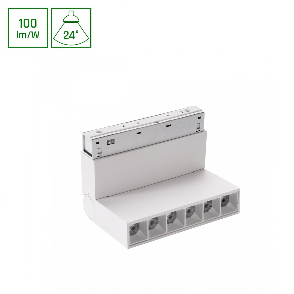 System Shift Basic – Gitter XS Justerbar Lineær Lampe 110mm, 6W, 4000K, Hvit – Dimbar : Ikke dimbar, Kulør : Nøytral