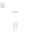 7W SYSTEM SHIFT BASIC HANGIT CRISTAL skinnespot, 48V - 2700K, 80°, IP20, 110cm wireoppheng