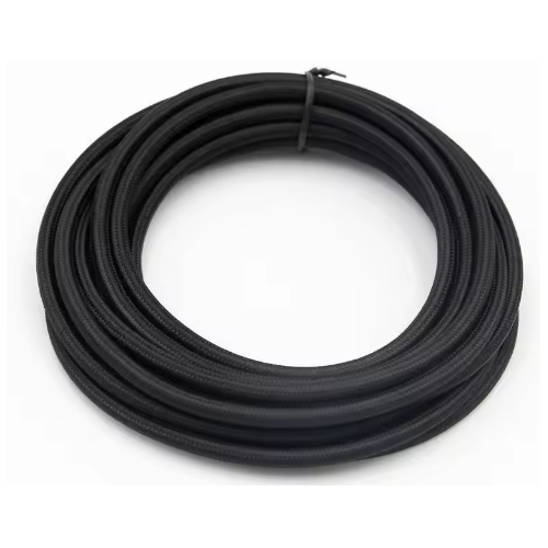 5m tekstilledning 2x0,75 mm² - 230V, sort