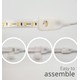 5 m.vanntett LED strip (Type X-2) - 230V, IP67, 100 LED, 6W/m, kan kuttes hver 10cm