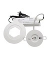 3W LED nødbelysning spot for tak - Hull: Ø7,5-12,5 cm, 3 timers batteri, hvit