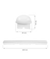 60cm 25W Limea GO komplett LED armatur - 130lm/W, IP65, 6000K, vanntett