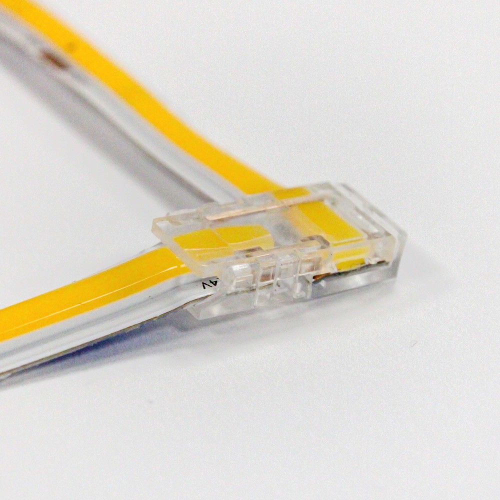 L-skjøt til enkelt farget LED strips –  10mm bred, 12V / 24V, COB