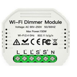  Wifi innbyggingsdimmer - 2 x 100W LED dimmer, korrespondanse, til innbygging