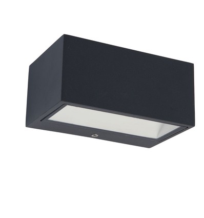 Outlet: LUTEC Gemini Utendørs LED Vegglampe 10,5W 3000K Opp/Ned i Antrasittgrå