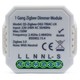 Zigbee innbyggingsdimmer - 150W LED dimmer, kip-tryk/push dim, Tuya Zigbee, til innbygging
